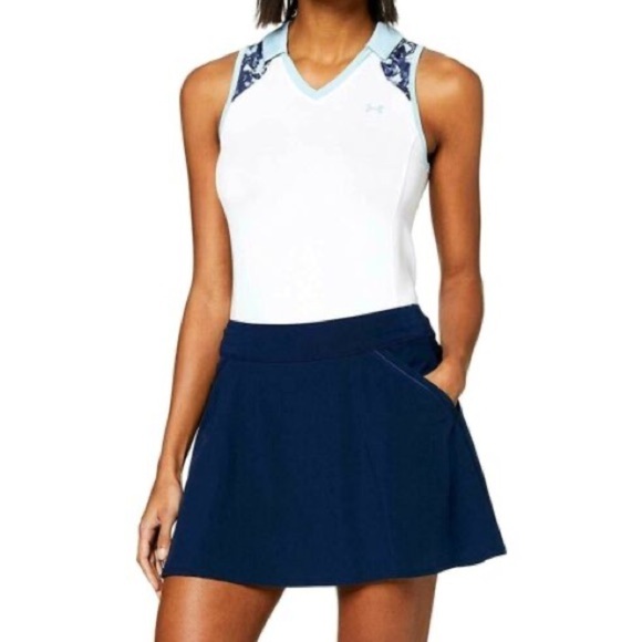 Under Armour Golf Links‎ Skort Tennis Skort NWOT Preppy Athleisure Navy Blue - Picture 4 of 13